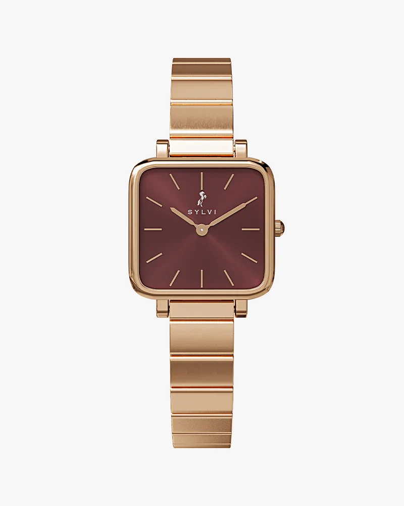 Timeora_Coffee_Steel_Watch For Women